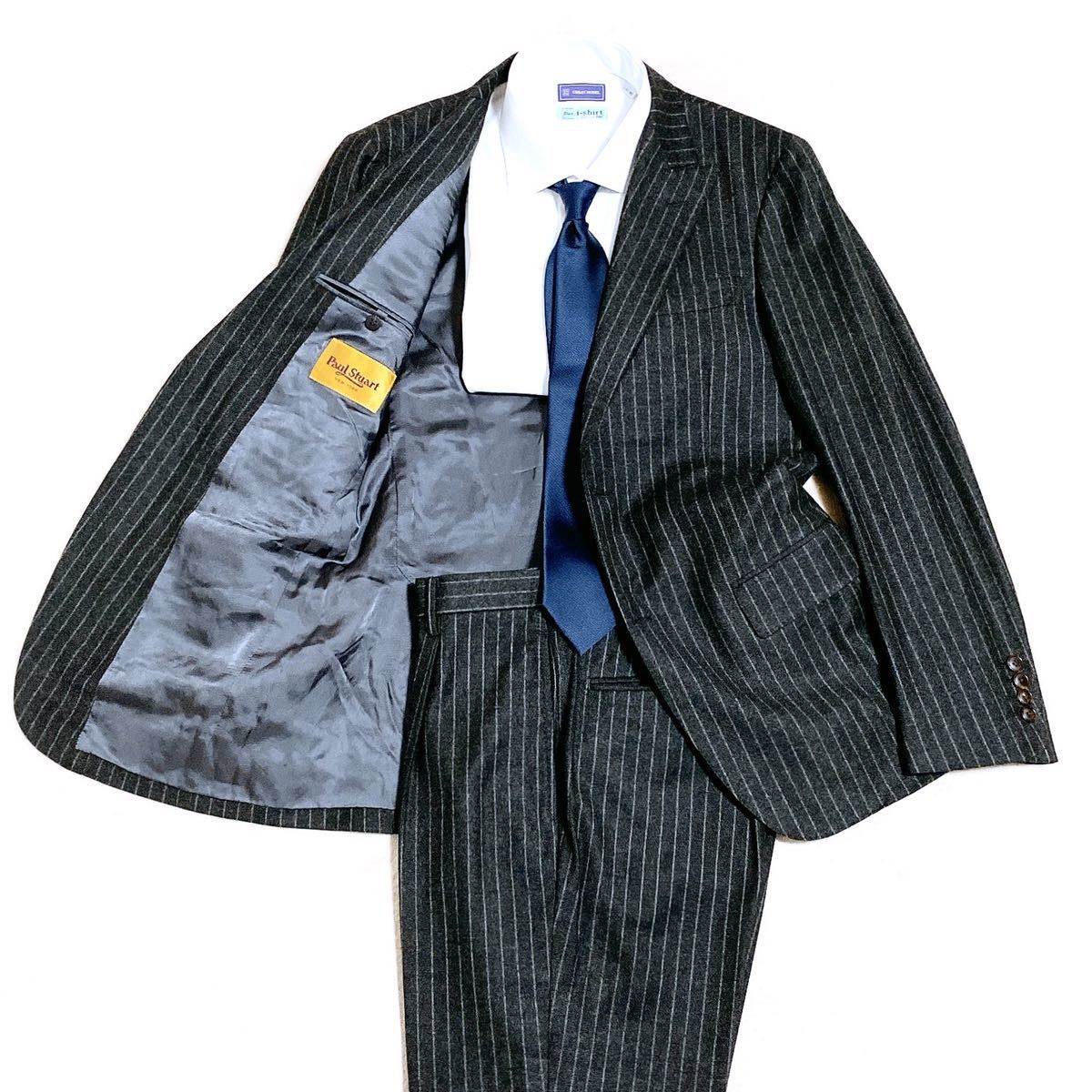 Q592 Paul Stuart ポールスチュアート 三陽商会 美品 ストライプ