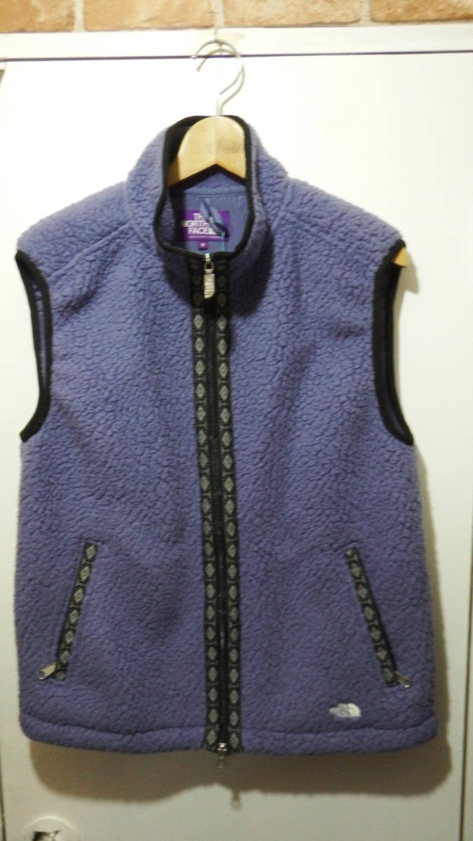 1円 ★ パープルレーベル ★ THE NORTH FACE PURPLE LABEL ノースフェイス ★ ナナミカ nanamica　 POLARTEC Field Vest　sizeM purple FK