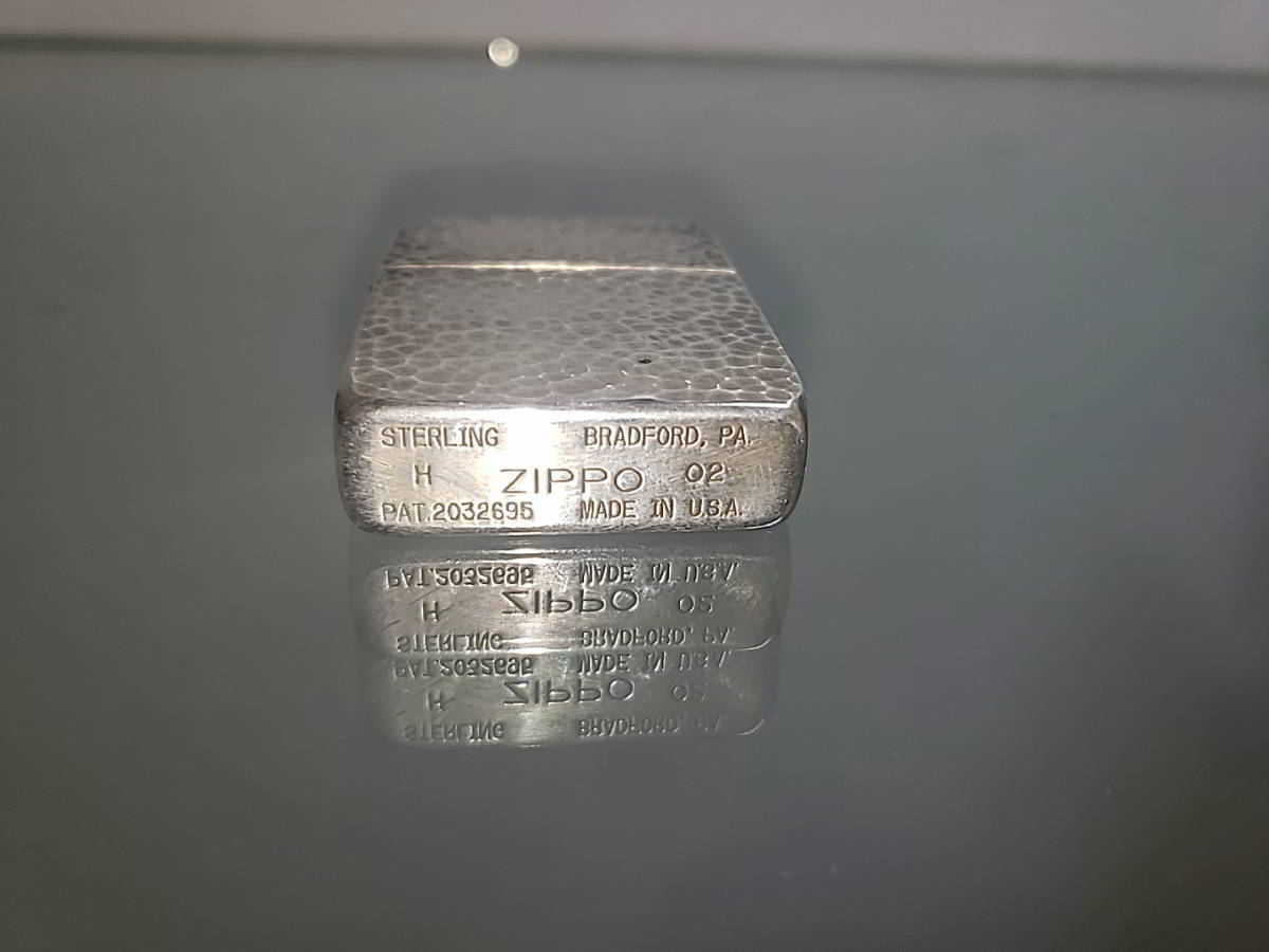 zippo スターリングシルバー ハンマートーン 1941レプリカ 2002年製 