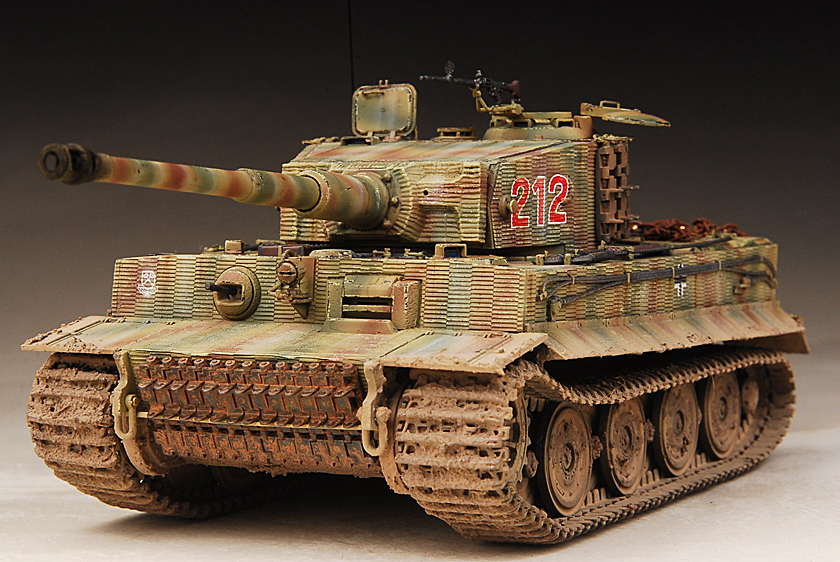 維1/35ドイツティーガーⅠ後期型ヴィットマン Villers-Bocage 模型完成 