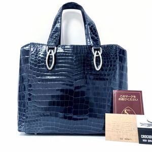 SANPO 三宝 サンポウ クロコダイル レディース ハンドバッグ 2WAY  