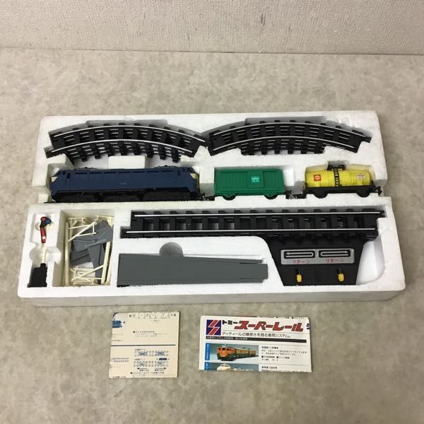 1円～ トミー スーパーレール 前照灯・汽笛付 EF-66セット /鉄道(鉄道 