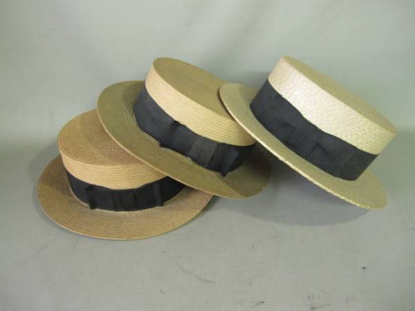 うぶ出し 大正昭和 レトロ 古い カンカン帽 3個組 麦わら帽子 売買されたオークション情報 Yahooの商品情報をアーカイブ公開 オークファン Aucfan Com