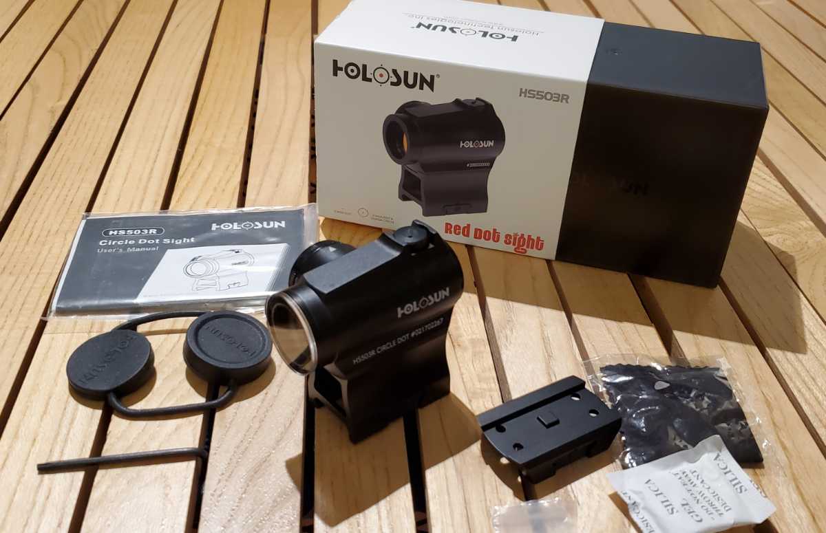 中古・実物】HOlOSUN HS503R ホロサン レッド サークルドットサイト 