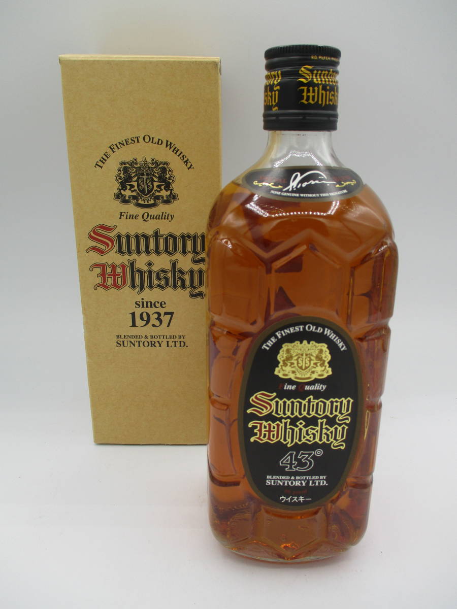 未開栓】SUNTORY WHISKY サントリーウィスキー 角瓶 黒ラベル 700ml 43