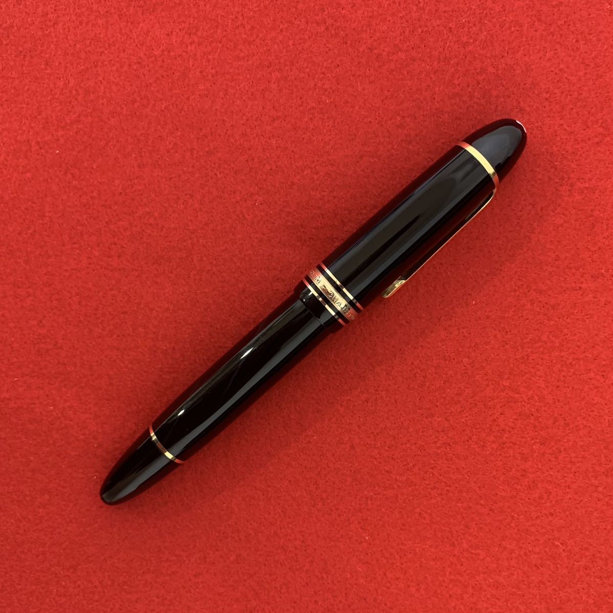 超美品 モンブラン 149 18C 白帯 フラットペン芯 70年代 マイ 