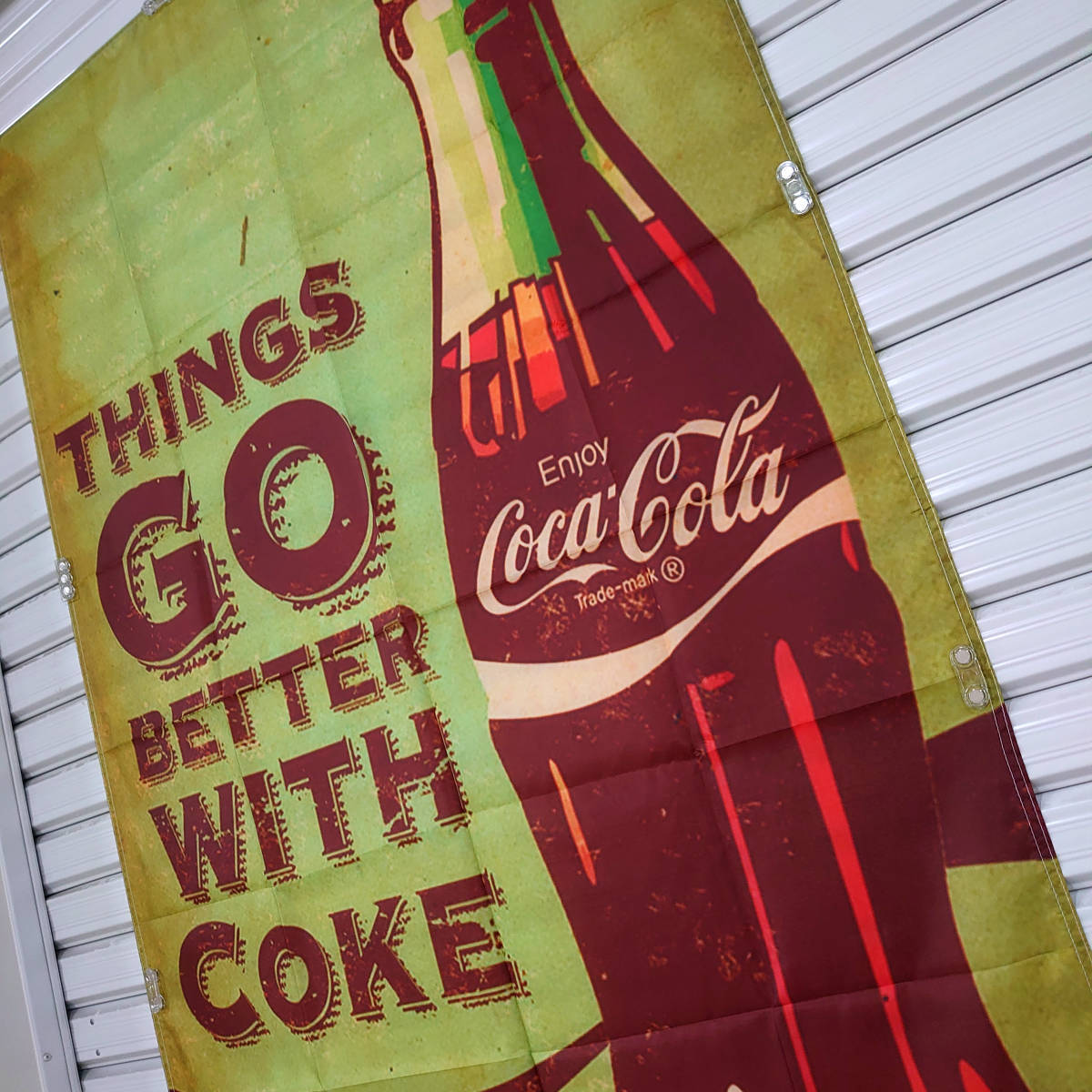 コカ コーラ フラッグ P117 ガレージ Coca Cola バナー Us 最大77 オフ
