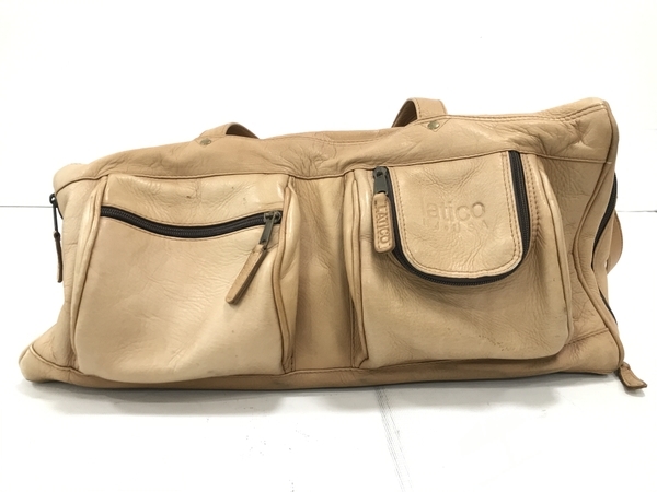 latico N J USA ラチコ 牛革 オールレザー ボストンバッグ 中古