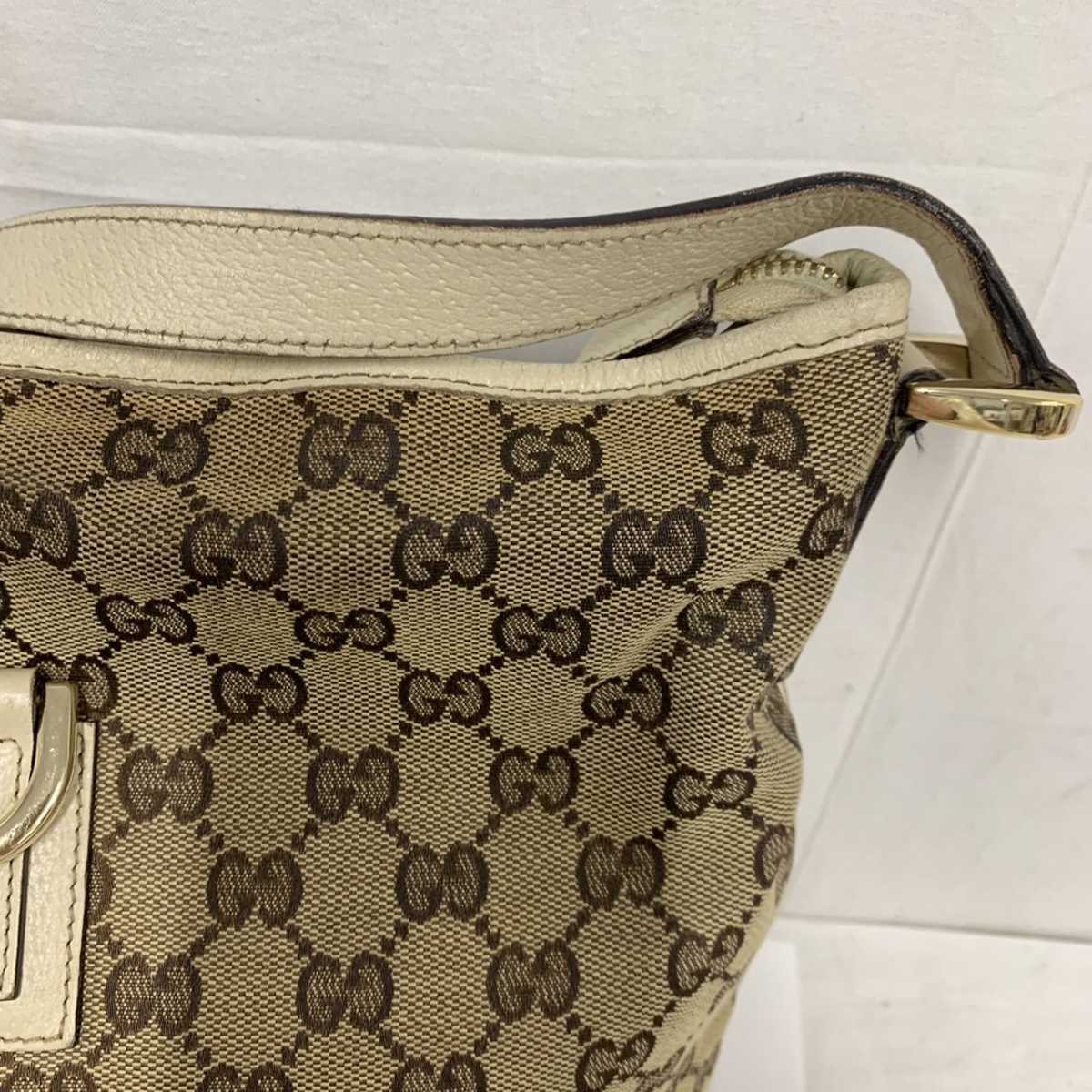 GUCCI グッチ 131326 204991 アビー GGキャンバス×レザー ゴールド金具 