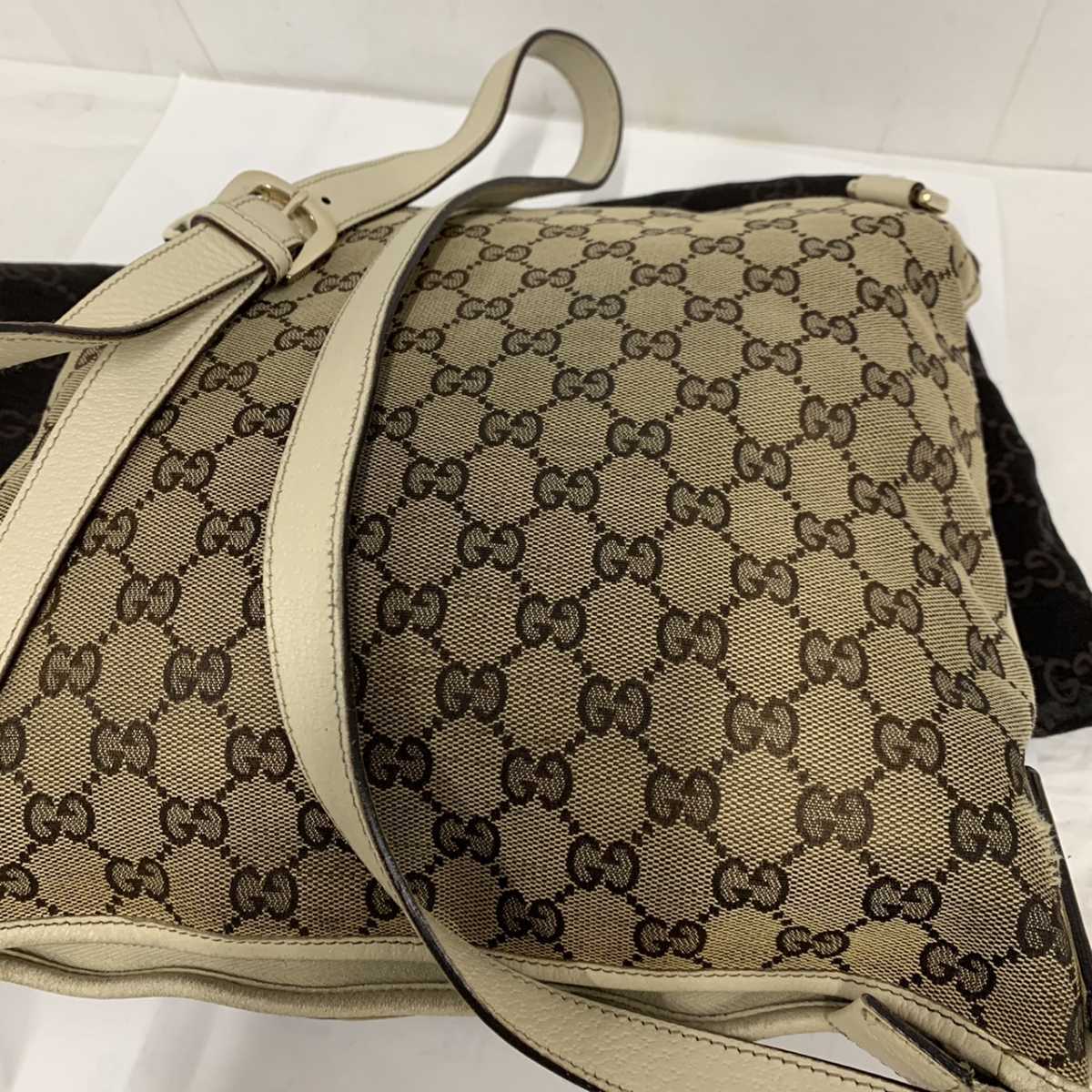 GUCCI グッチ 131326 204991 アビー GGキャンバス×レザー ゴールド金具 