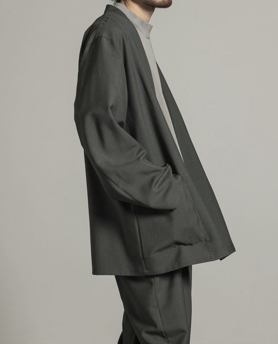 marka マーカ / WOOL MOHAIR TROPICAL LAPELLESS SHIRT JACKET / 2