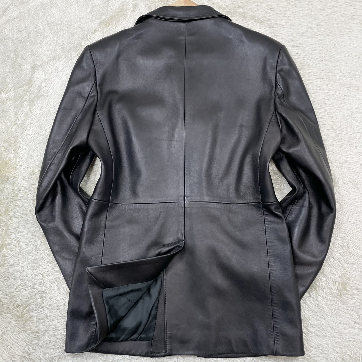 美品【DOLCE&GABBANA】上質な着こなし◎シープスキン (羊革) レザー 