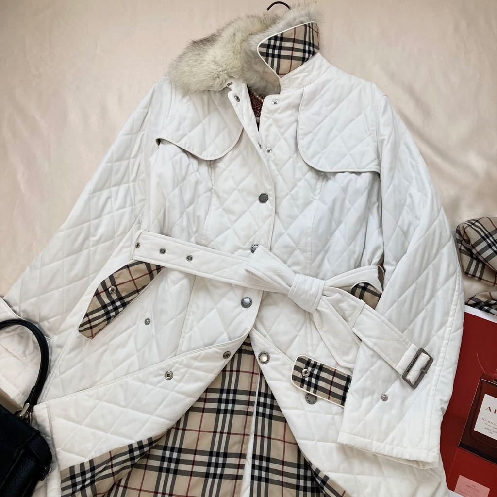 美品◇バーバリー BURBERRY 大きいサイズ 46/15号/XL-3L ブルー 