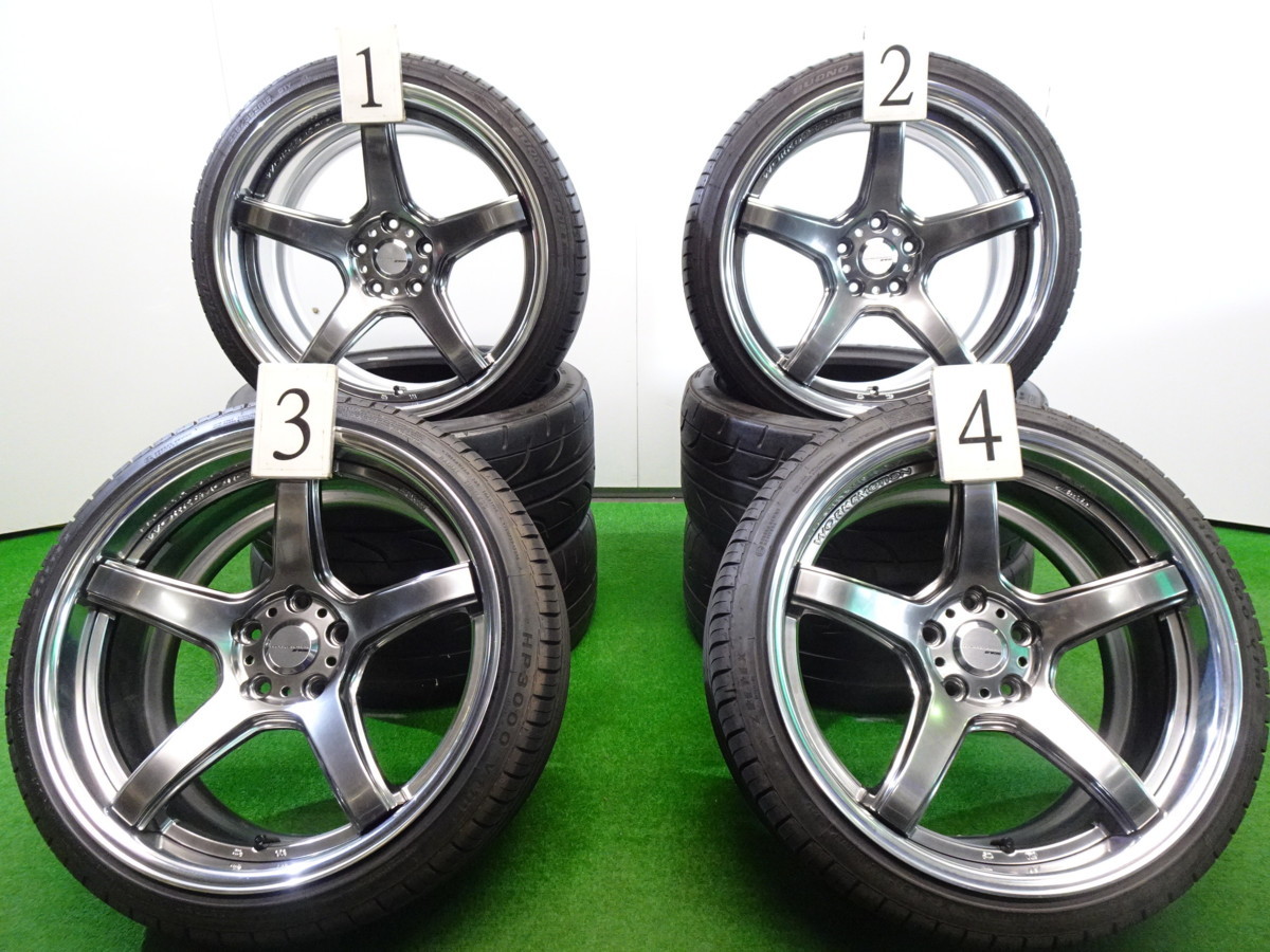 4本 WORK エモーション T5R 2P 19インチ ホイール 10J +42 5H PCD 