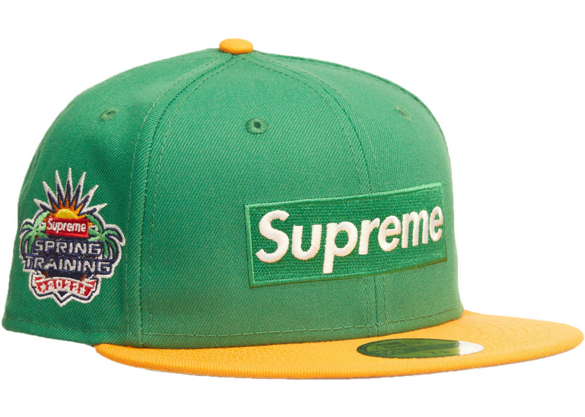 ★新品未開封 22ss SUPREME シュプリーム NEW ERA ニューエラ 2-TONE BOX LOGO 2トーン ボックスロゴ キャップ 7 5/8 60.6cm 緑 グリーン