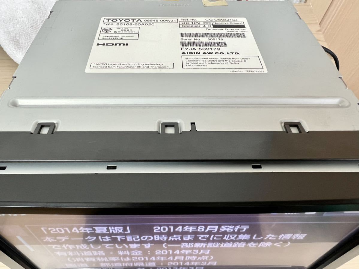 ☆8インチ！ トヨタ純正ナビ NSZA-X64T 送料無料 フルセグ DVD 