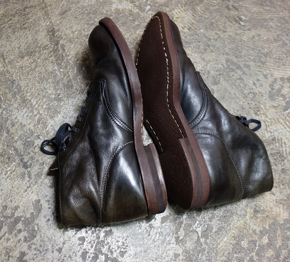 MN-0685-002 ミスターオリーブ 雰囲気抜群 レザーシューズ ハンティングブーツ