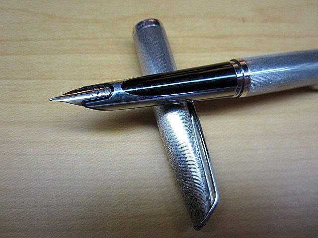 USED・JUNK】WATERMAN ウォーターマン 万年筆 Plaque Argent G ☆18K