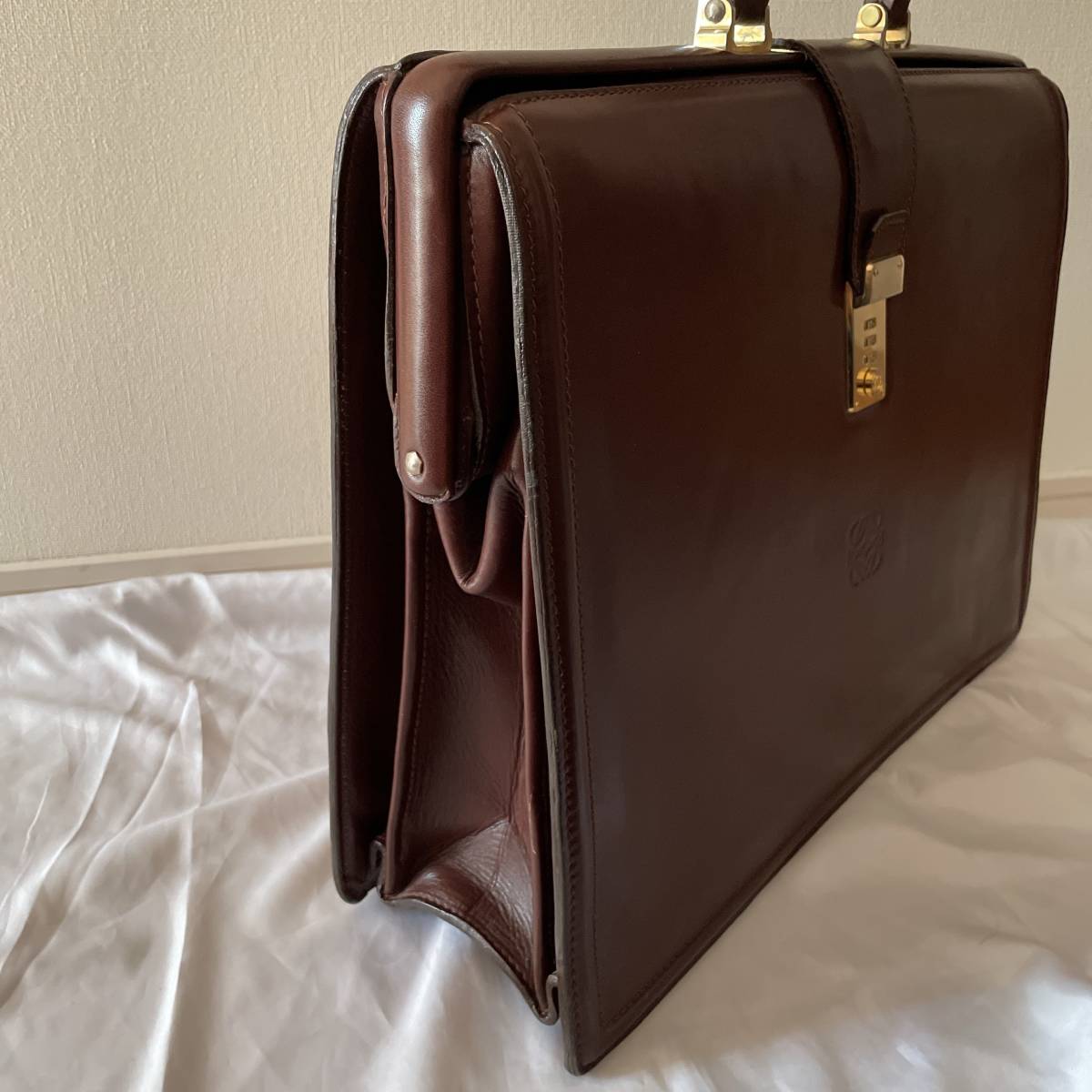 1円 ◇極美品◇ LOEWE ロエベ ダレスバッグ ブリーフケース アナグラム 