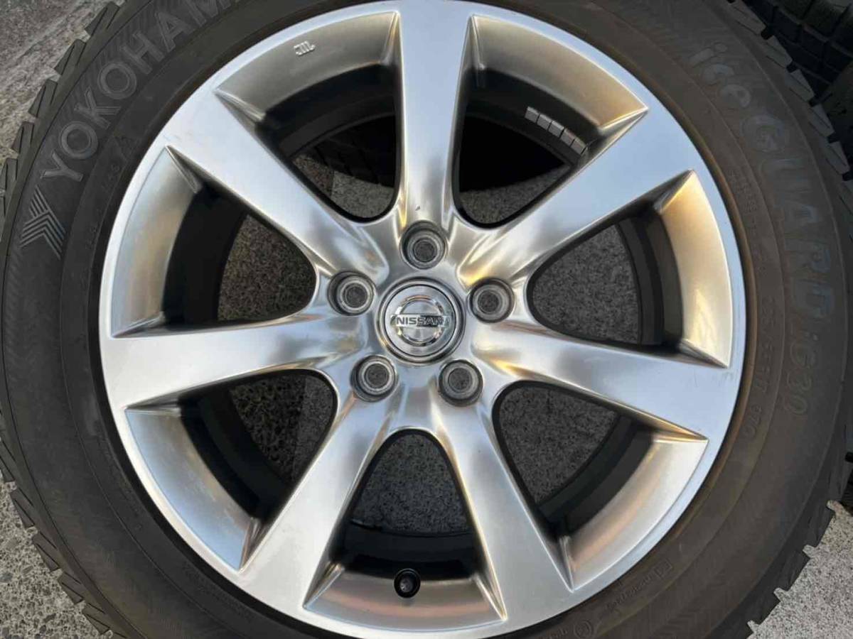 日産純正 V35 スカイライン 7J-17インチ ET45 114.3-5H ヨコハマ 