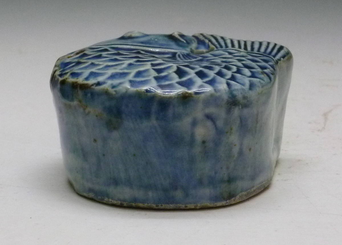 李朝 瑠璃釉 魚形 水滴(李朝)｜売買されたオークション情報、yahoo