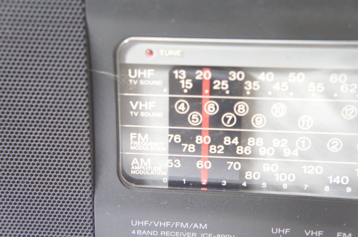 SONY ICF-890V UHF/VHF/FM/AM 4バンドレシーバー AM/FMチューナー
