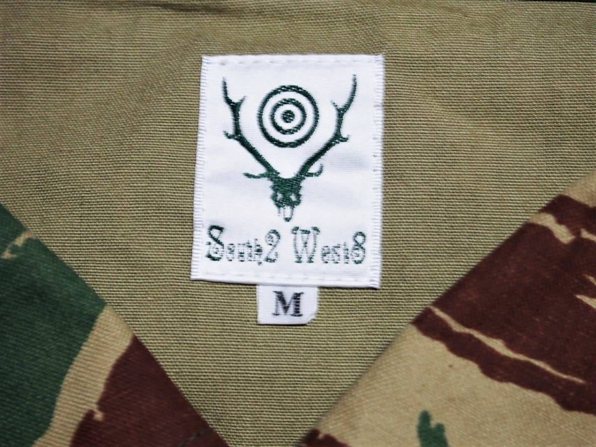 美品 21SS South2 West8 Smokey Shirt Crazy Camo サイズM スモーキー