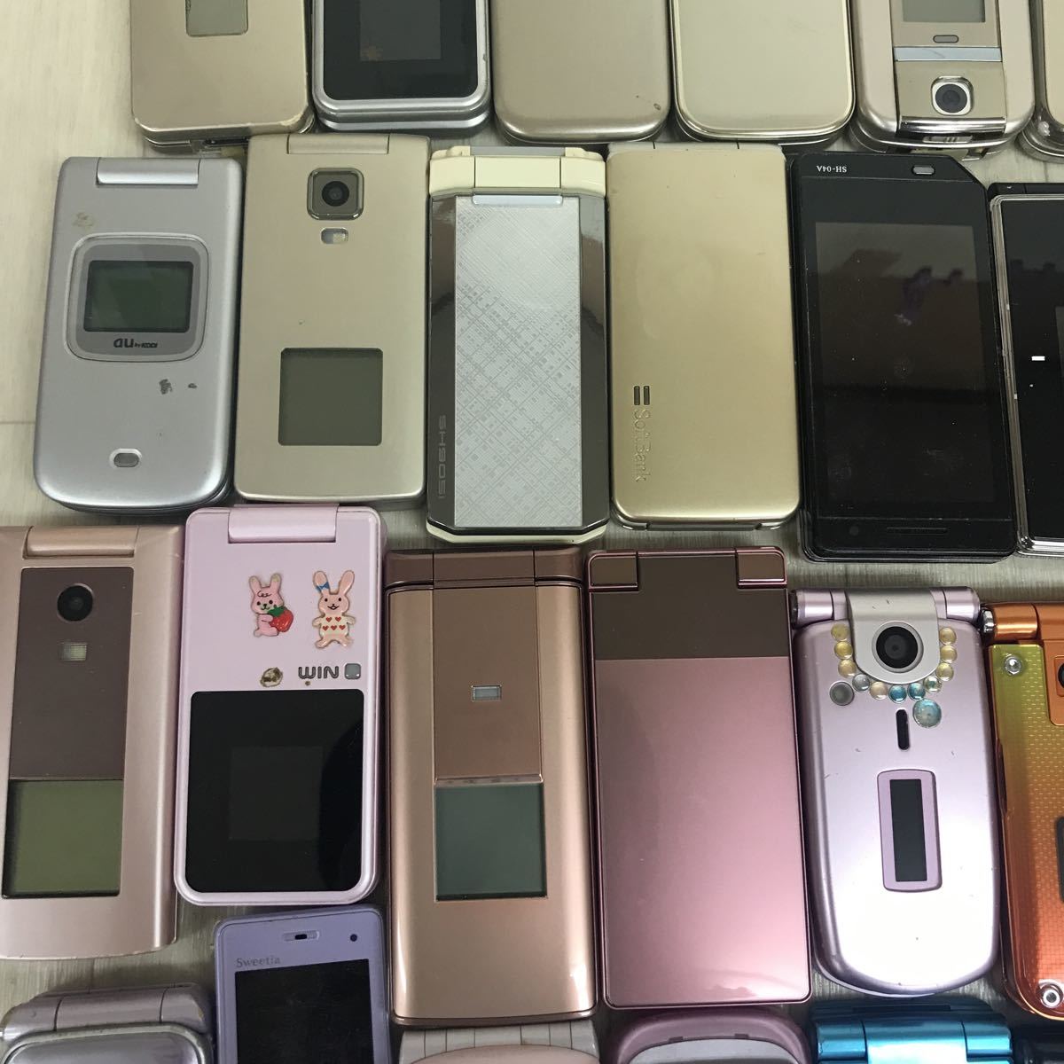 B0057 ガラケー まとめ 66点 大量 セット docomo ソフトバンク au 他