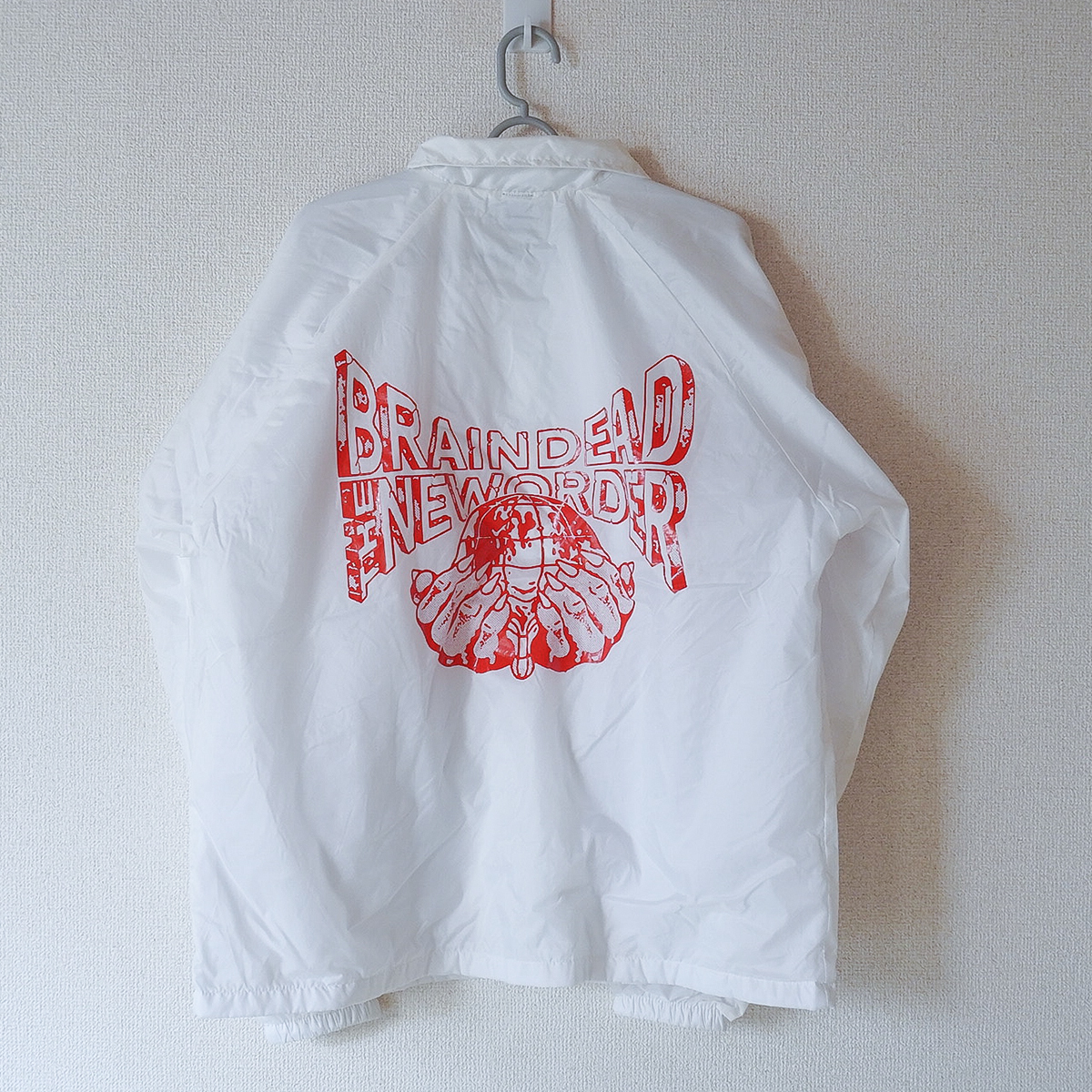BRAIN DEAD ブレインデッド コーチジャケット 白 L｜メンズファッション