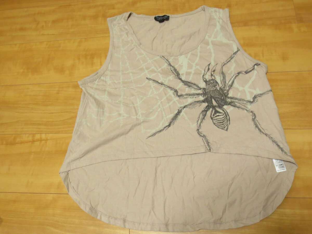 100円 Topshop トップショップ 蜘蛛 アシダカクモ アシダカ軍曹 スパイダー タンクトップ アシンメトリー タンクトップ 売買されたオークション情報 Yahooの商品情報をアーカイブ公開 オークファン Aucfan Com