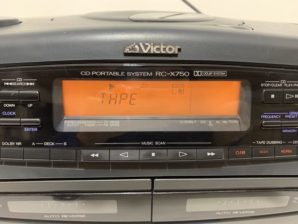 希少品☆動作品】Victor RC-X750 G-HORN EXⅡ ビクター cd バブル 希少品☆動作品】Victor RC-X750 G-HORN EXⅡ ビクター cd バブル