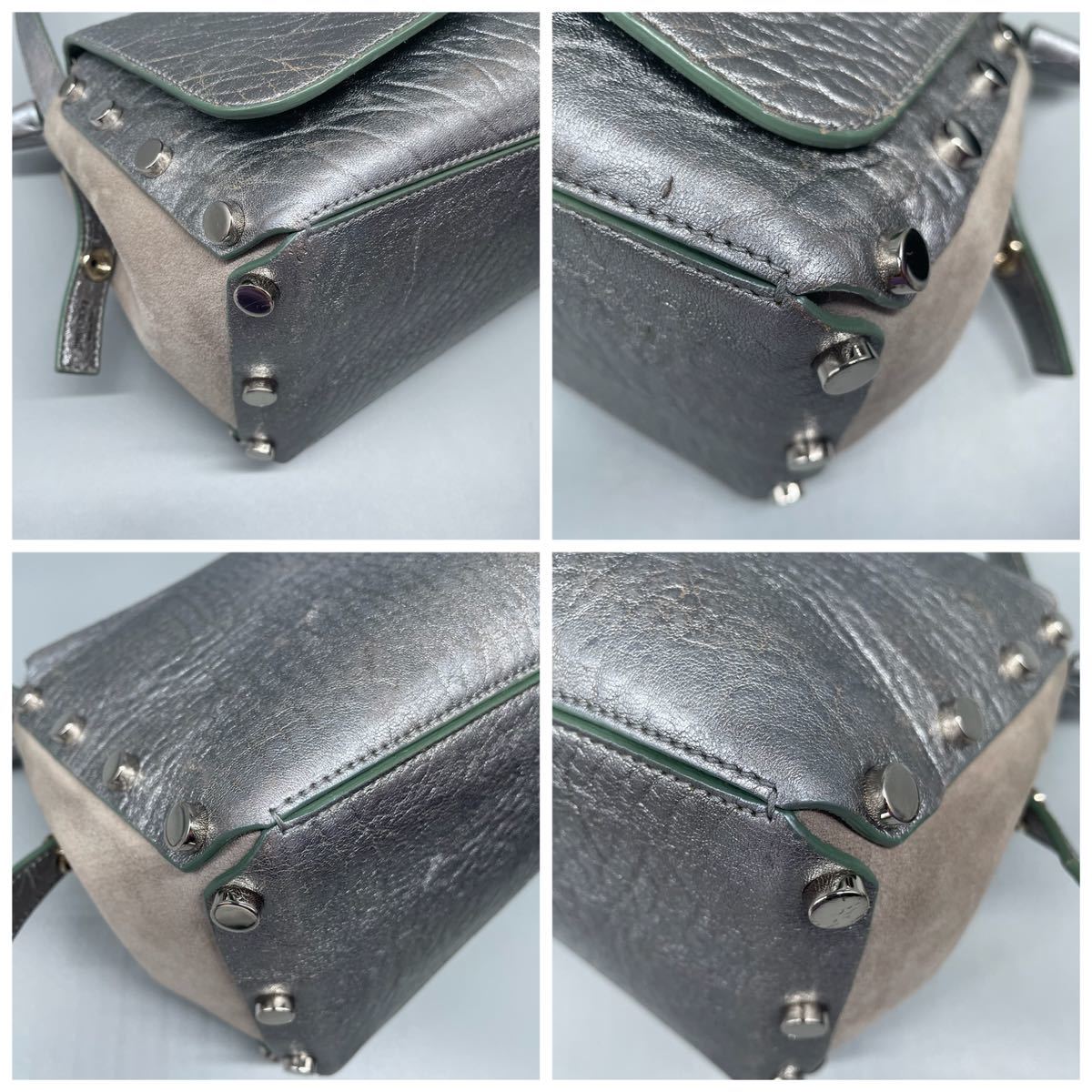 1円【極美品】Jimmy Choo ジミーチュウ ショルダーバッグ ハンドバッグ 