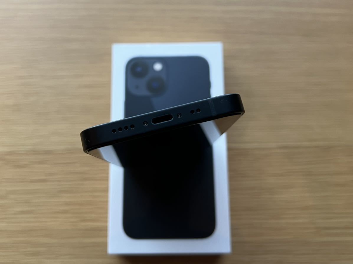 極上美品★iPhone13 mini 256GB ミッドナイト　SIMフリー　おまけ純正クリアーケース付き 0 iPhone mini ブラック 美品iPhone 純正バッテリー交換後未