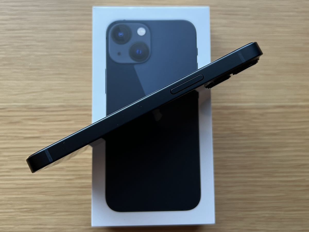 極上美品★iPhone13 mini 256GB ミッドナイト　SIMフリー　おまけ純正クリアーケース付き 0 iPhone mini ブラック 美品iPhone 純正バッテリー交換後未