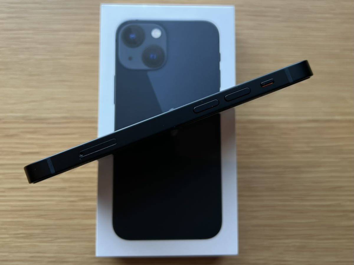 極上美品★iPhone13 mini 256GB ミッドナイト　SIMフリー　おまけ純正クリアーケース付き 0 iPhone mini ブラック 美品iPhone 純正バッテリー交換後未