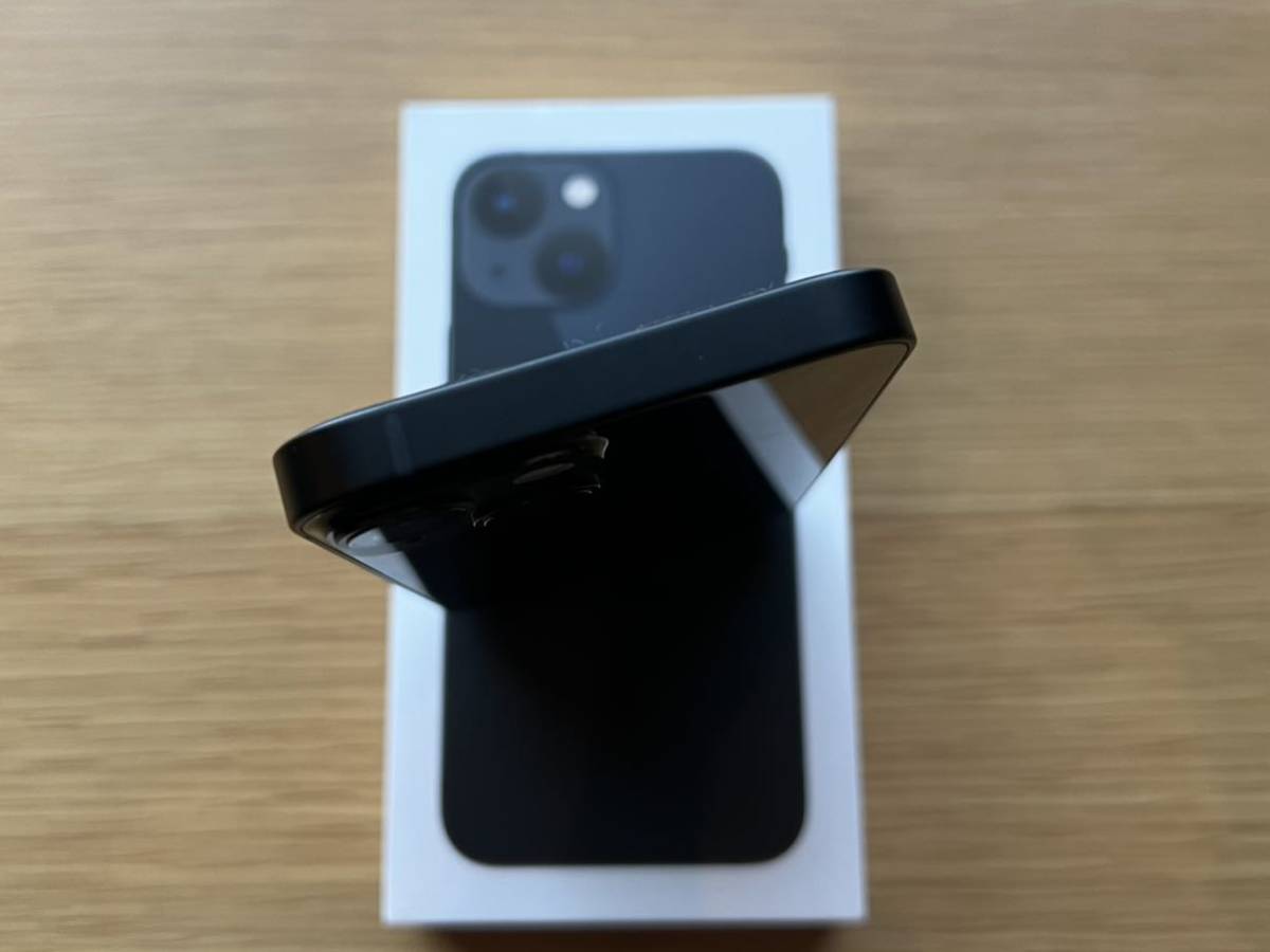 極上美品★iPhone13 mini 256GB ミッドナイト　SIMフリー　おまけ純正クリアーケース付き 0 iPhone mini ブラック 美品iPhone 純正バッテリー交換後未