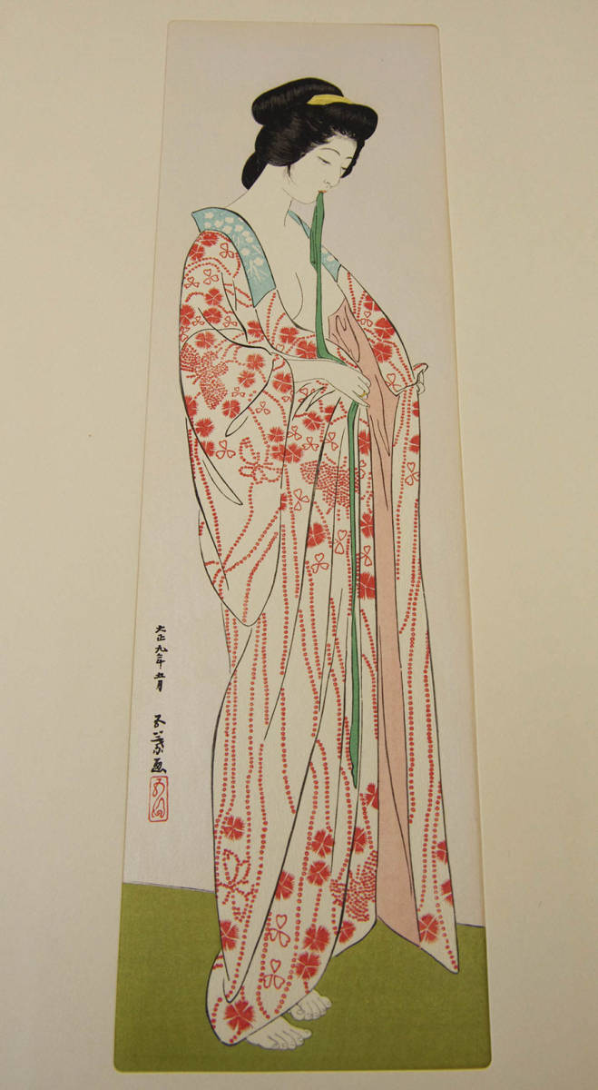 橋口五葉 『 女六題 』 手摺木版画 全6枚揃 美人画 浮世絵 限定第275番