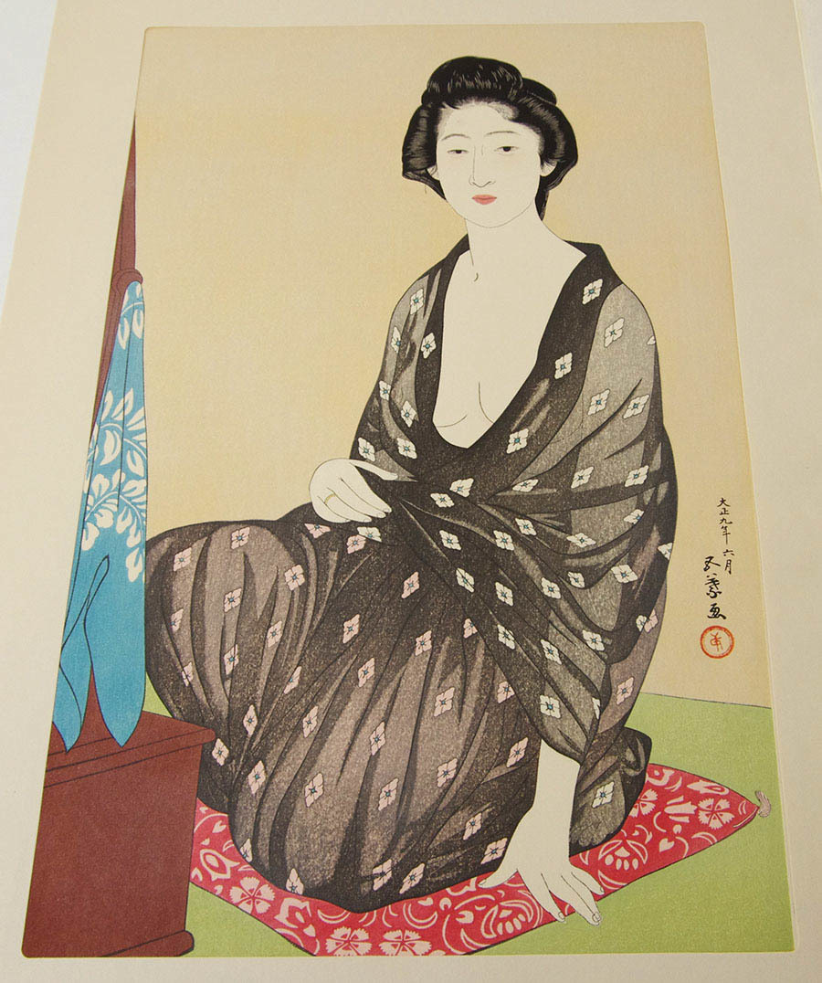 橋口五葉 『 女六題 』 手摺木版画 全6枚揃 美人画 浮世絵 限定第275番