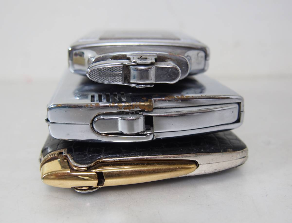 RONSON シガレットケース＆オイルライター 3個 USED難有ジャンク品 ②