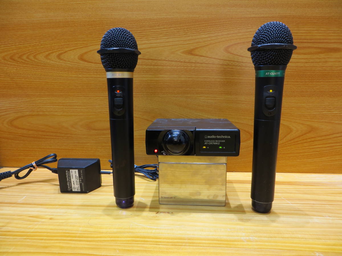 S00.22** audio-technica *カラオケワイヤレスマイクセットAT-CLM7T