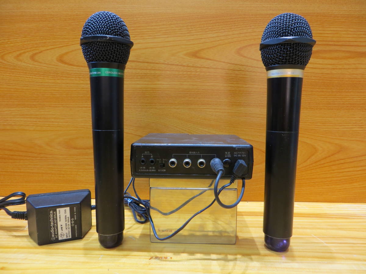 S00.22** audio-technica *カラオケワイヤレスマイクセットAT-CLM7T