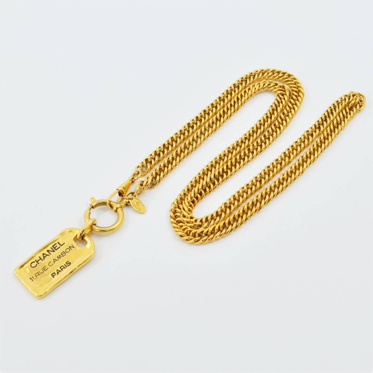 S 1円スタート CHANEL シャネル CAMBON カンボン プレートトップ 
