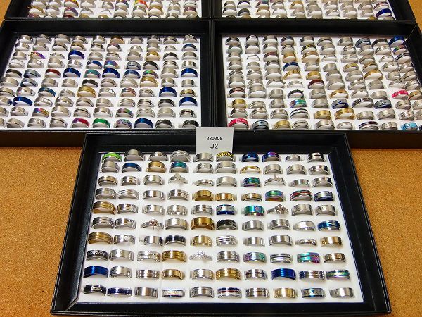 新作入荷，限定SALE Nx3 ステンレスリング おまとめて大量500個 指輪 メンズ レディースファッションリング アクセサリー まとめ売り＠＠220306J2(その他)｜売買されたオークション情報、yahooの商品情報をアーカイ その他