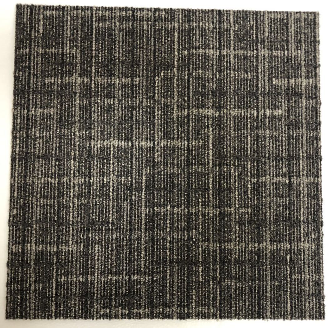 オンラインストアで販売 新品.未使用の高級なタイルカーペット　　　　　　　　(日本製) 50×50 １８０枚　茶チェック柄　　　　　　D3-38