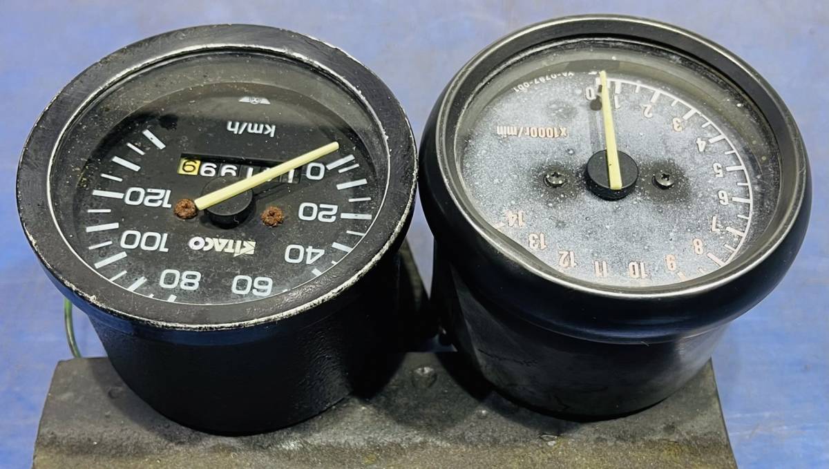 NS50F AC08 KITACO 120km表示スピードメーター純正タコメーターセット