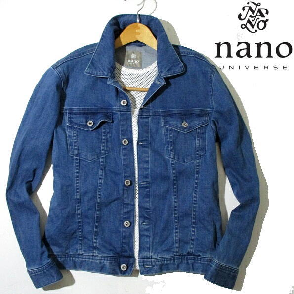 春物 ナノユニバース Gジャン インディゴ染め デニムジャケット ドーナツボタン Nano Universe Xlサイズ トラッカージャケット Www Pacificwaterinc Com