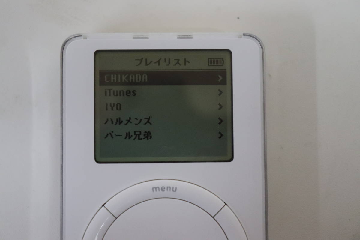 ☆086☆06☆箱付 Apple アップル 初代 iPod M8541 M8513J/A 画面表示