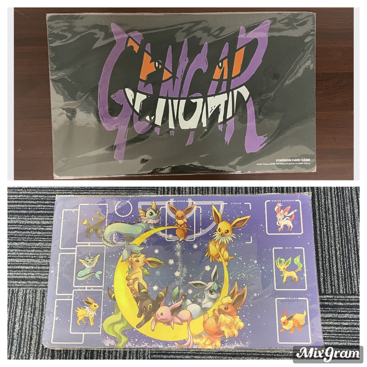 ポケモン 二枚セット ブイズ ゲンガー プレイマット カスタム仕様  