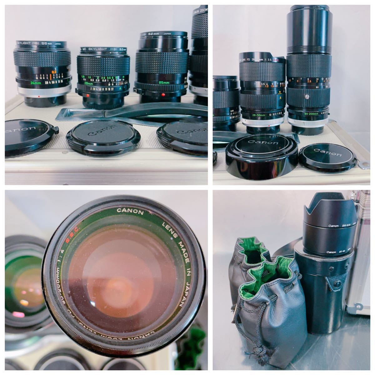 CP78 Canon キャノン フィルムカメラレンズセット A-1 AE-1 /24mm 28mm