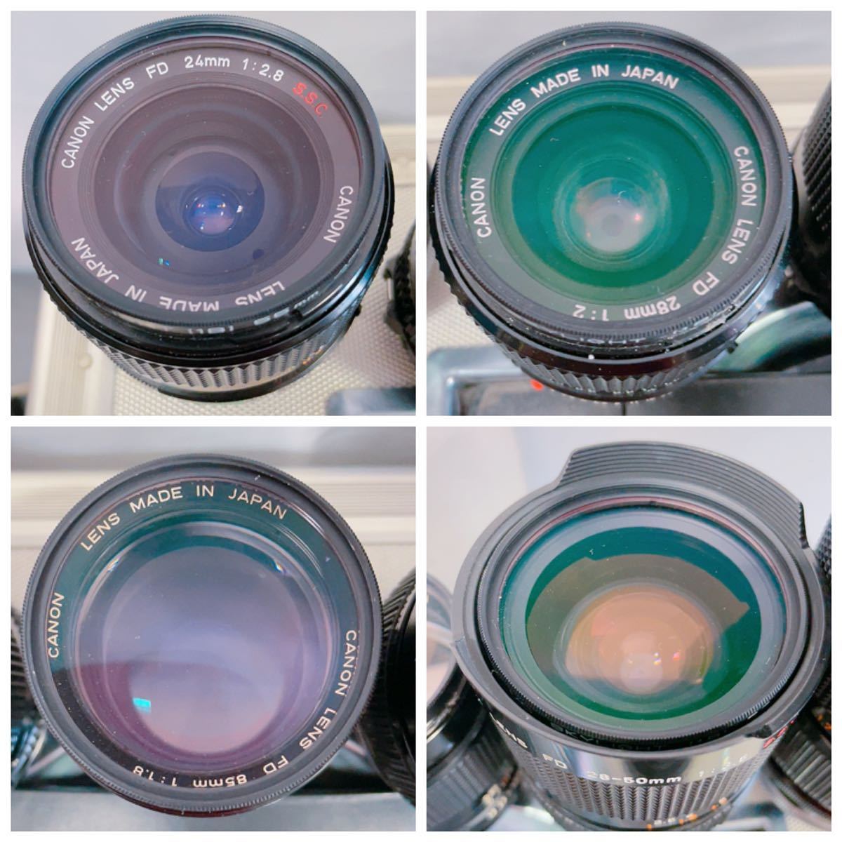 CP78 Canon キャノン フィルムカメラレンズセット A-1 AE-1 /24mm 28mm